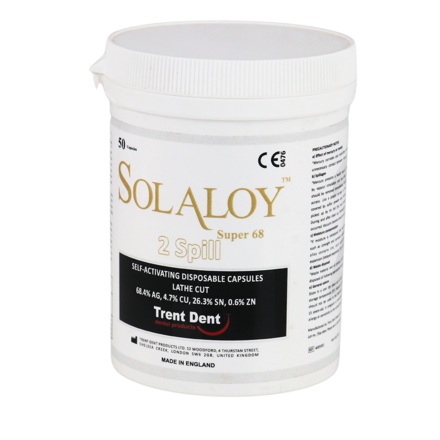 Amalgam Solaloy 2 Spill High Silver capsules