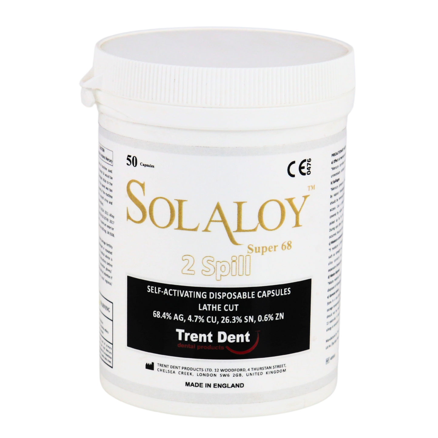 amalgam Solaloy 2 Spill High Silver capsules