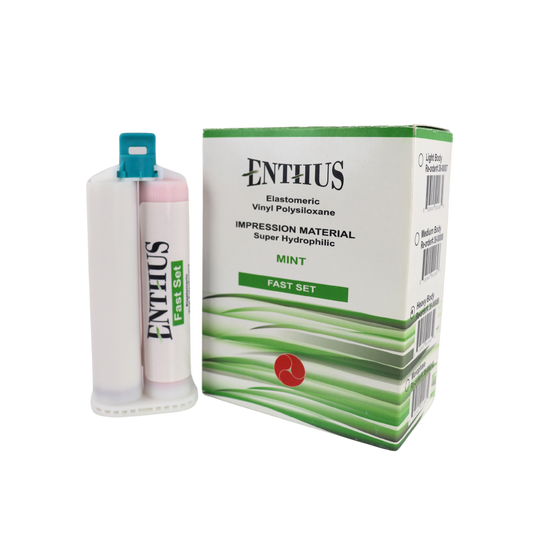4 of Enthus Light additional silicone impressions material (2x50ml) cartridge