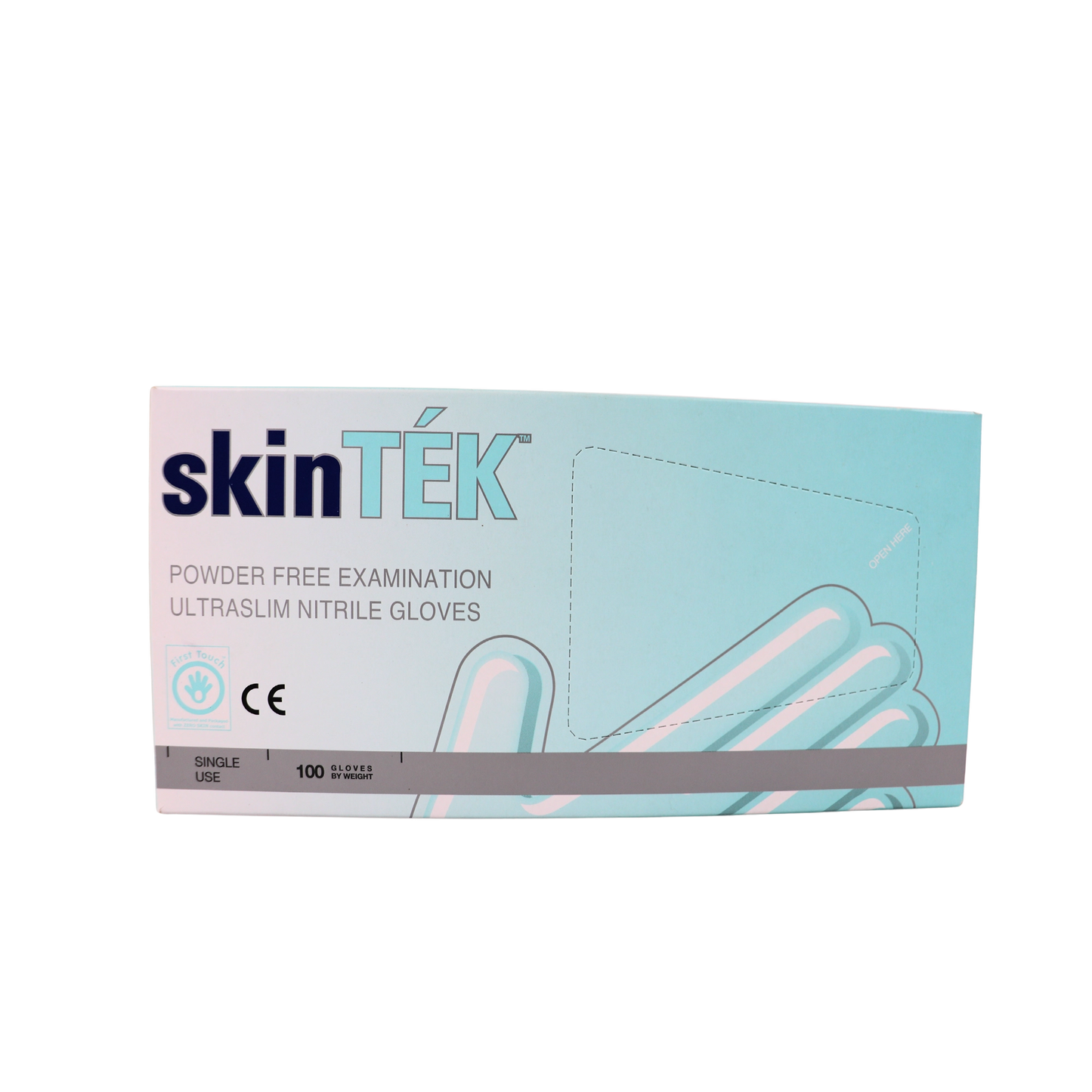 SKinTEK Nitrile Powder Free Ultra Lite Gloves Dark Blue